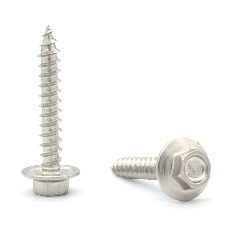 T17 Screw Hex SS316 #12, #14 Multiple Sizes