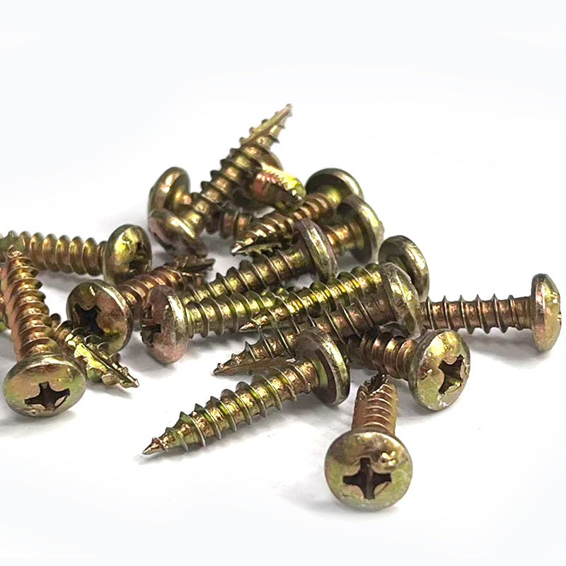 T17 Screw Pan Head ZY #8 Box1000, Multiple Sizes