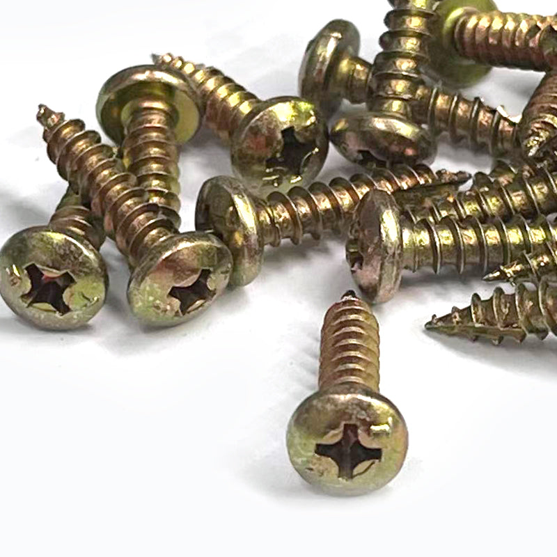 T17 Screw Pan Head ZY #8 Box1000, Multiple Sizes