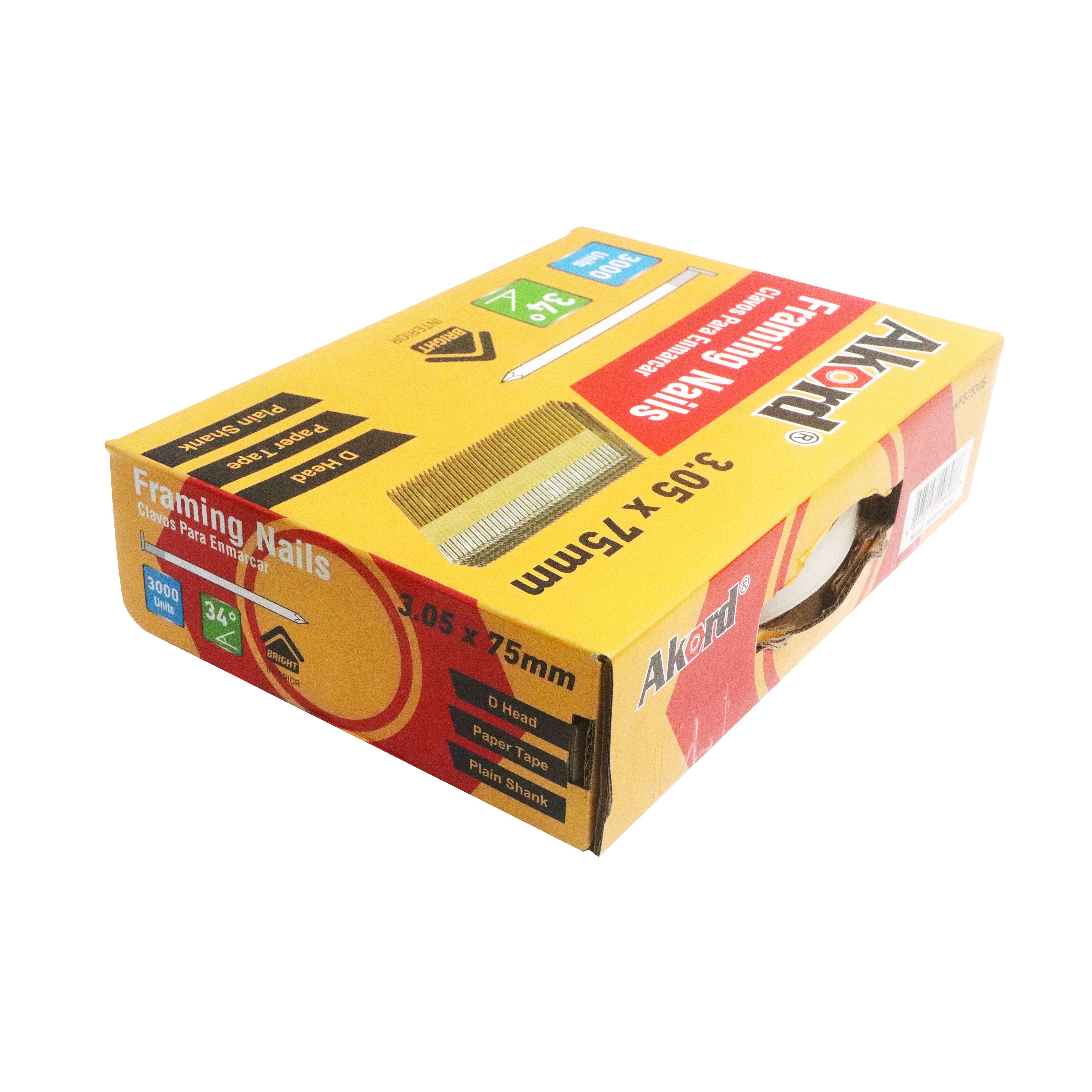 Framing Nail 34D Box3000, Multiple Sizes