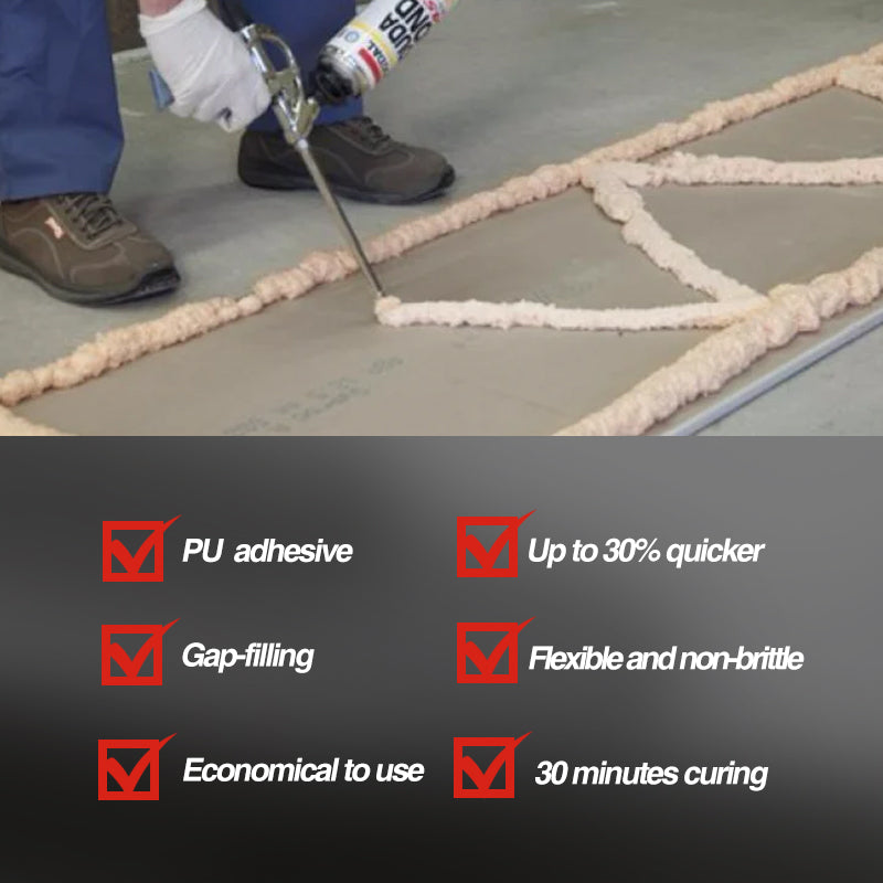 Soudal 130426 Soudabond Easy Adhesive PU Genius Gun Pink 750ml