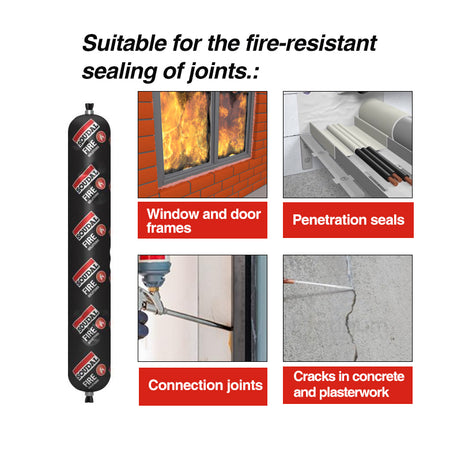 Soudal 131480 Soudasel FR Sealants Sausage Grey 600ml