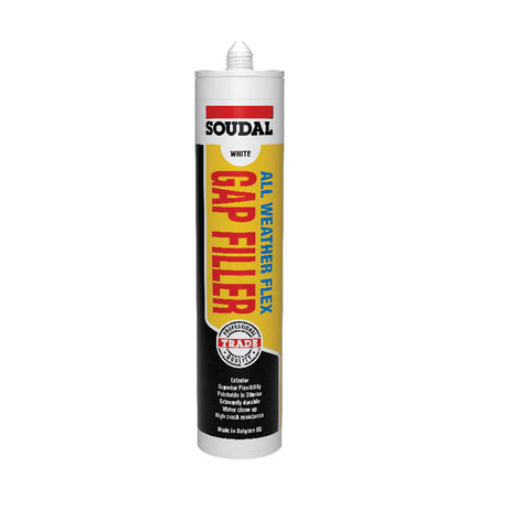 Soudal 122394 Fill & Paint Gap Filler White 300ml