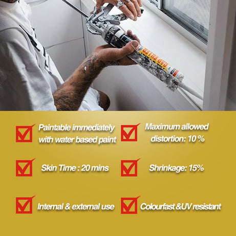 Soudal 135230 Wet on Wet Express Gap Filler White 300ml