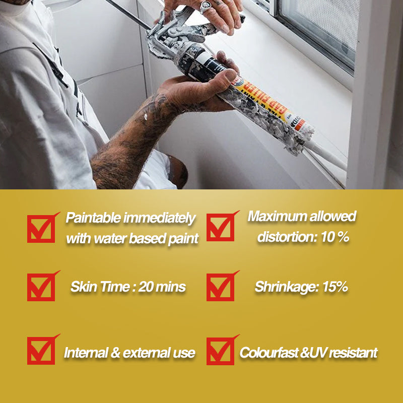 Soudal 135230 Wet on Wet Express Gap Filler White 300ml