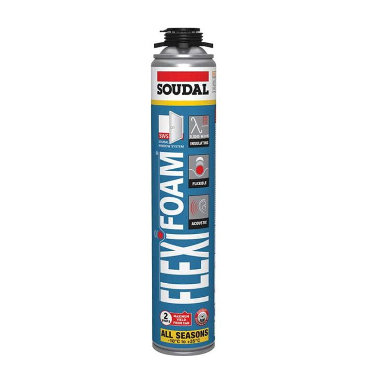 Soudal 117472 Flexible Insulation Foam Blue 750ml (Screw Top)