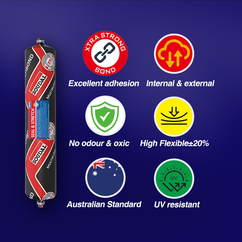 Soudal Multibond Smx35 - Seal & Stretch 600ml, Multiple Colors