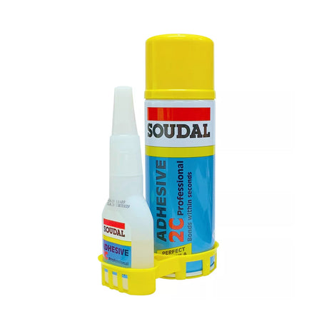 Soudal 2C Mitre Super Adhesive Glue Kit - Adhesive & Activator