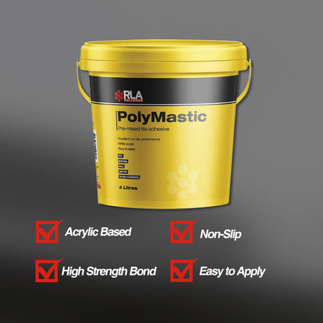 RLA Polymastic Pre-Mixed Tile Adhesive 4L, 15L