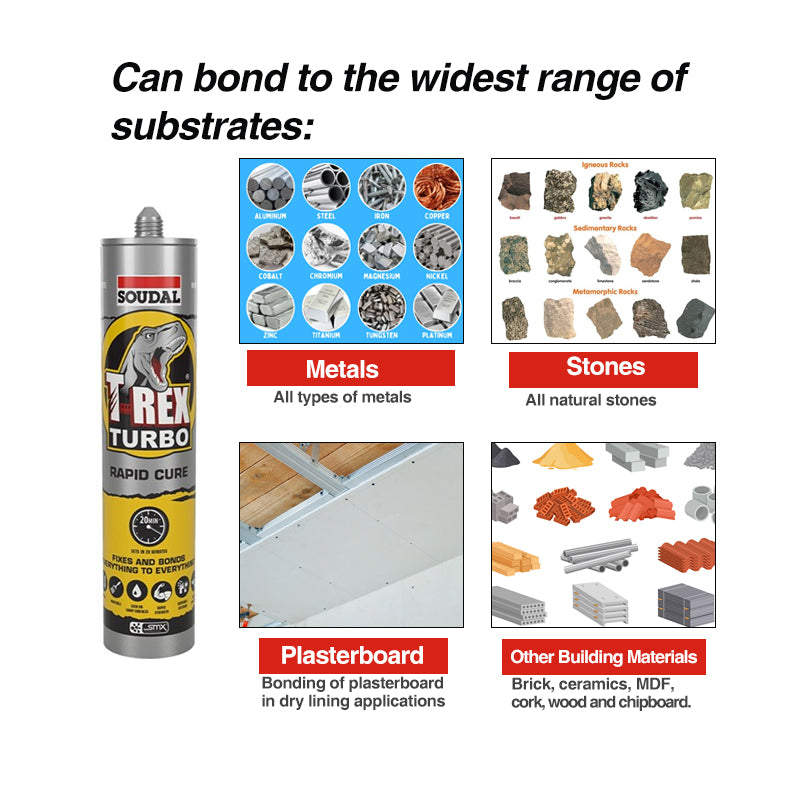 Soudal T-Rex Power Turbo White 290ml