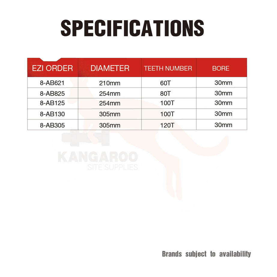 Circular Saw Blade Aluminium Cutting Multiple Sizes