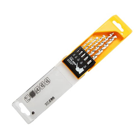 Drill Bit Set Masonry 4x75-10x120 5pcs