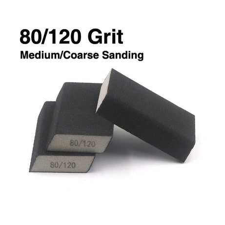 Dual Angled Sanding Block 125x70x25mm Medium/Fine, Coarse/Medium