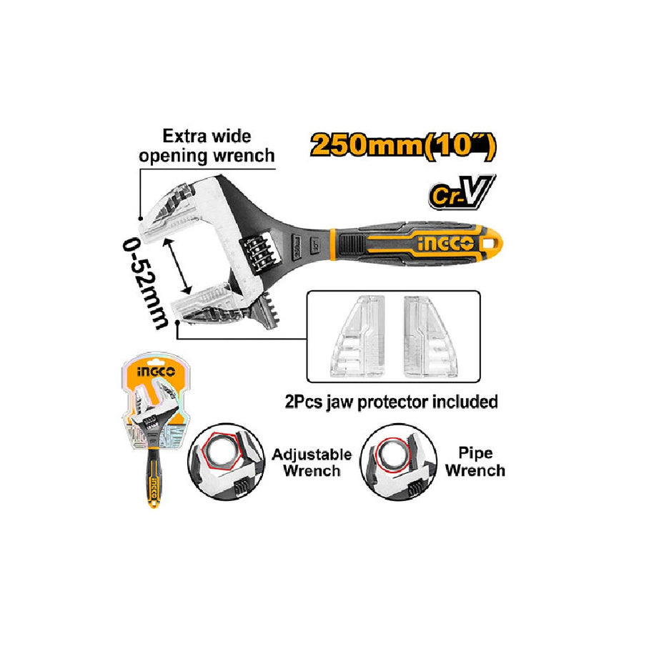 Adjustable Wrench 2 in 1, 250mm