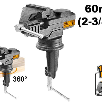 Bench Vice With Anvil 60mm