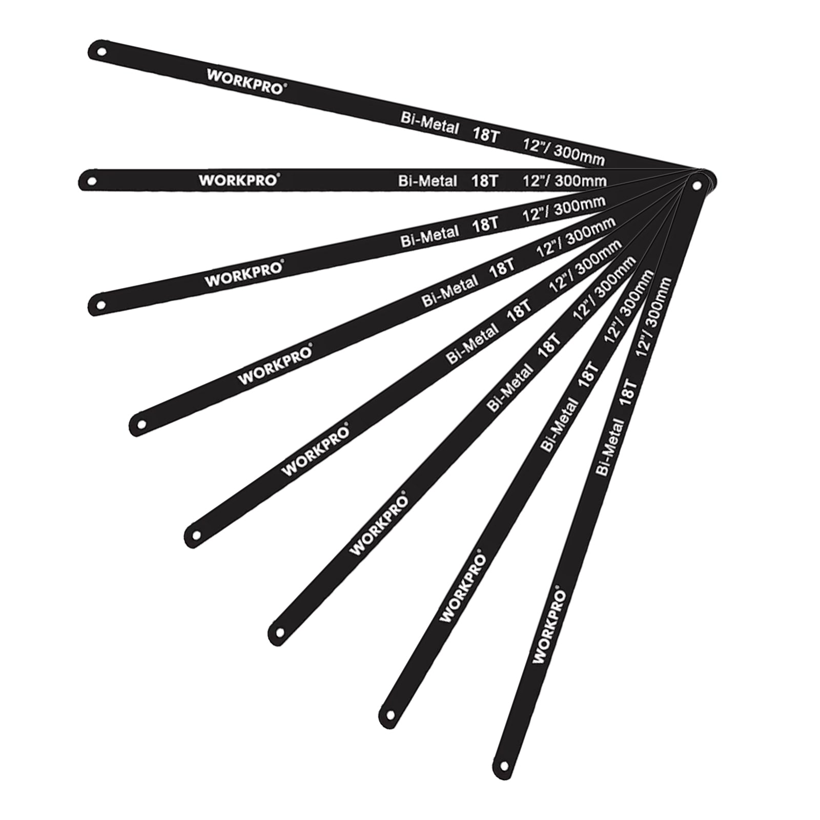 Hacksaw Blade Bi-Metal 5pcs 18tpi, 24tpi