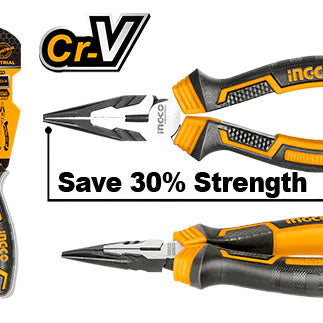 High Leverage Long Nose Pliers 160mm, 200mm