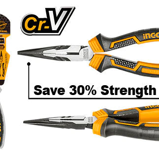 High Leverage Long Nose Pliers 160mm, 200mm