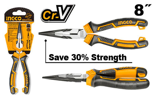 High Leverage Long Nose Pliers 160mm, 200mm