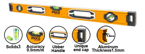 Level Box Rubber Grip Multiple Sizes