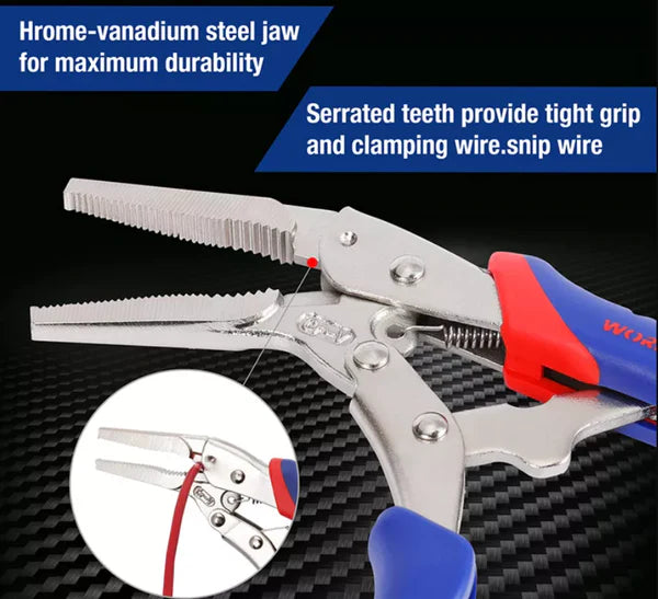 Locking Pliers Long Nose 230mm