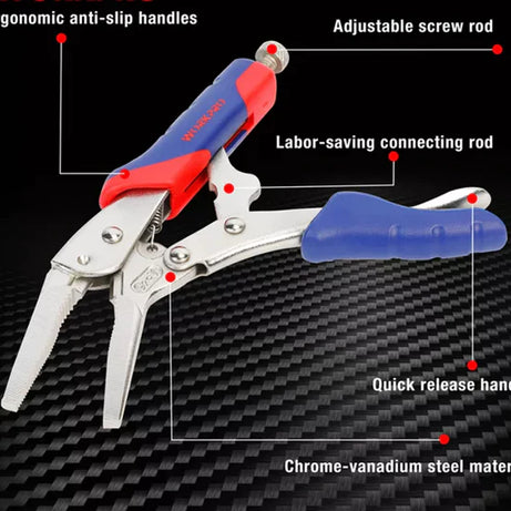 Locking Pliers Long Nose 230mm