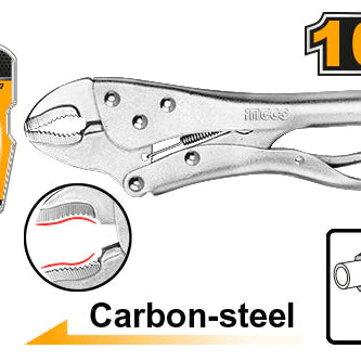 Locking Pliers Curved Jaw 180mm, 250mm