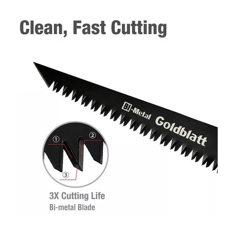 Goldblatt G08501 Bi-Metal Folding Cement Board Jab Saw