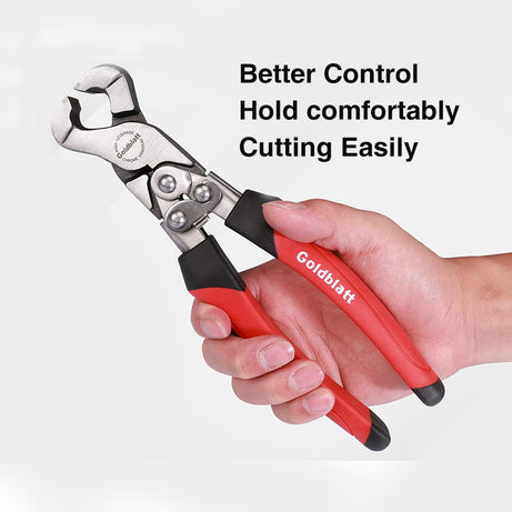 Goldblatt G02009 Compound Tile Nippers With Grip Handle