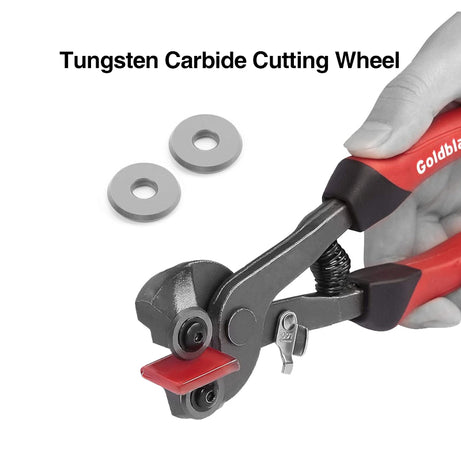 Goldblatt G02007 Glass Tile Nipper With Grip Handle