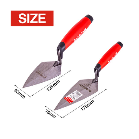 Goldblatt G06977/G06976 Pro Pointing Trowel Soft Grip Handle Multiple Sizes