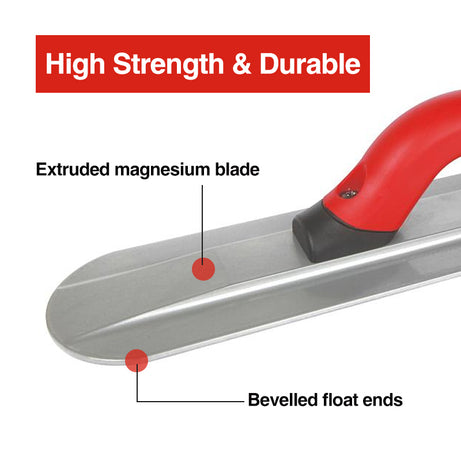 Goldblatt G06434 Round End Extruded Magnesium Float Soft Grip 400X82mm