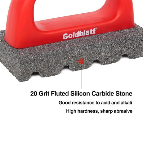 Goldblatt G06956 /G06168 Rub Brick With Handle 20Grits