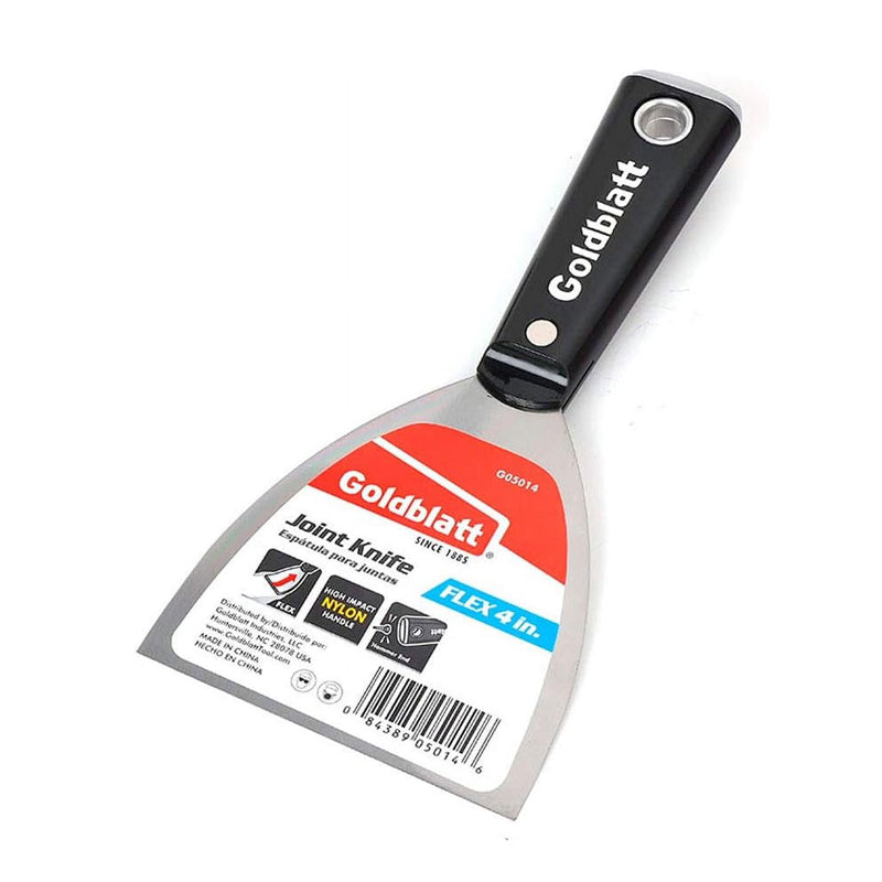 Goldblatt Spring Steel Flex Joint Knife Zinc-Alloy Hammer End Nylon Handle Multiple Sizes