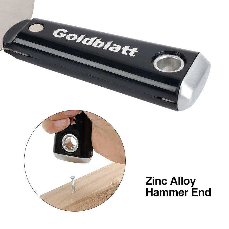 Goldblatt Spring Steel Flex Joint Knife Zinc-Alloy Hammer End Nylon Handle Multiple Sizes