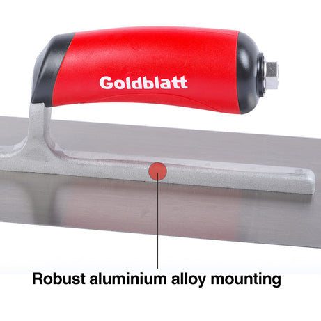 Goldblatt G05511 Stainless Steel Curved Blade Drywall Trowel Soft Grip 280X115mm
