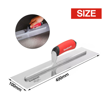 Goldblatt G02048 Stainless Steel Finish Trowel Soft Handle 400X100mm