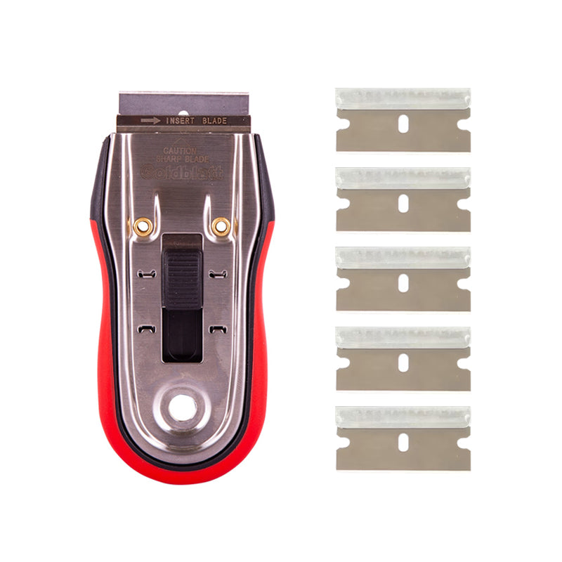 All Metal Razor Scraper Goldblatt G03070 Stainless Steel Razor Scraper With 5 Blades – Kangaroo ...