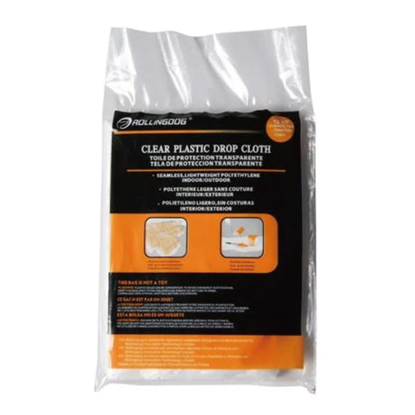 Rollingdog Drop Cloth Hdpe Transparent 2.74X3.66M