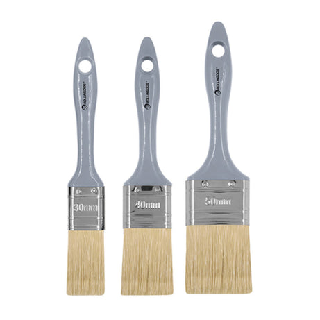 Rollingdog Paint Brush Set 3Pcs Hollow Filament Stainless Steel Ferrule