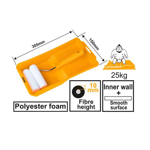 Paint Roller Kit 100mm 4pcs