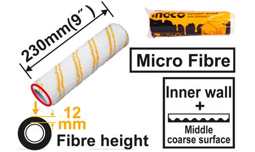 Paint Roller Cover 230mm Microfibre