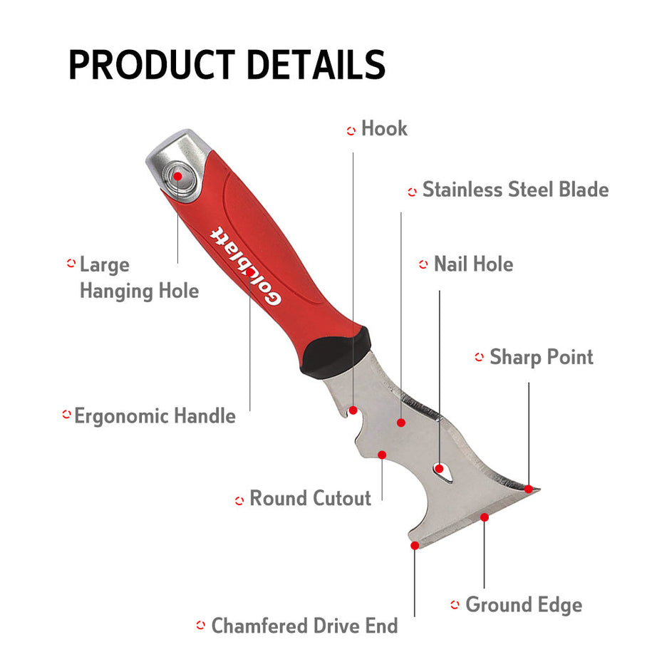 Goldblatt G05015 Paint Scraper Multi-Function S/S