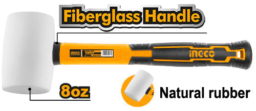 Rubber Mallet White 220g, 450g