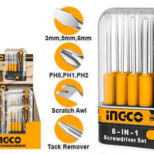 Screwdriver Interchangeable Set 9pcs