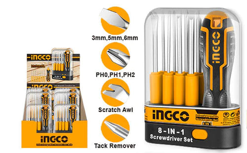 Screwdriver Interchangeable Set 9pcs