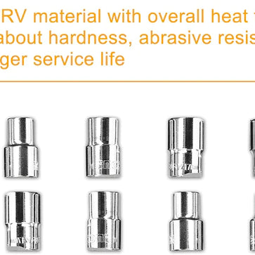 Socket 1/2" Drive Set 12pcs