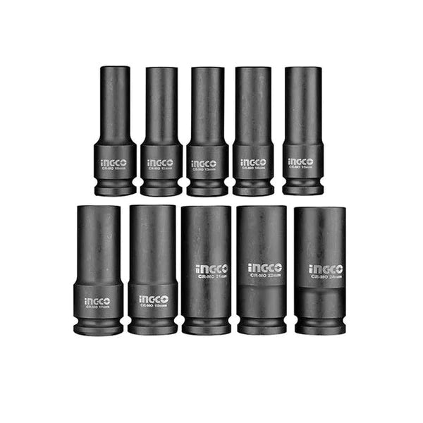 Socket Deep Impact 1/2 in. Drive Set 10pcs