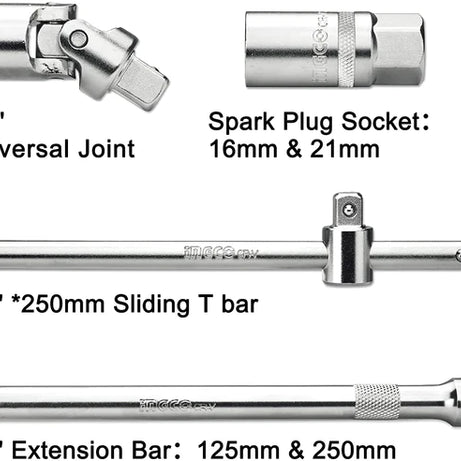 Socket 1/2" Drive Set 25pcs