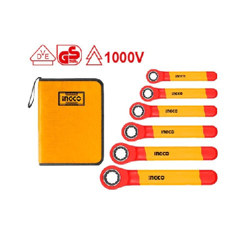 Insulated Ratchet Wrench Set 6pcs